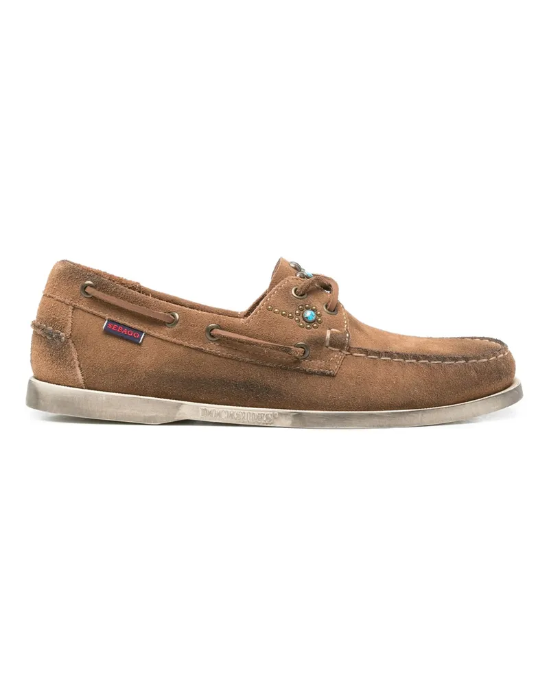Sebago Sude Boat Shoes Brown