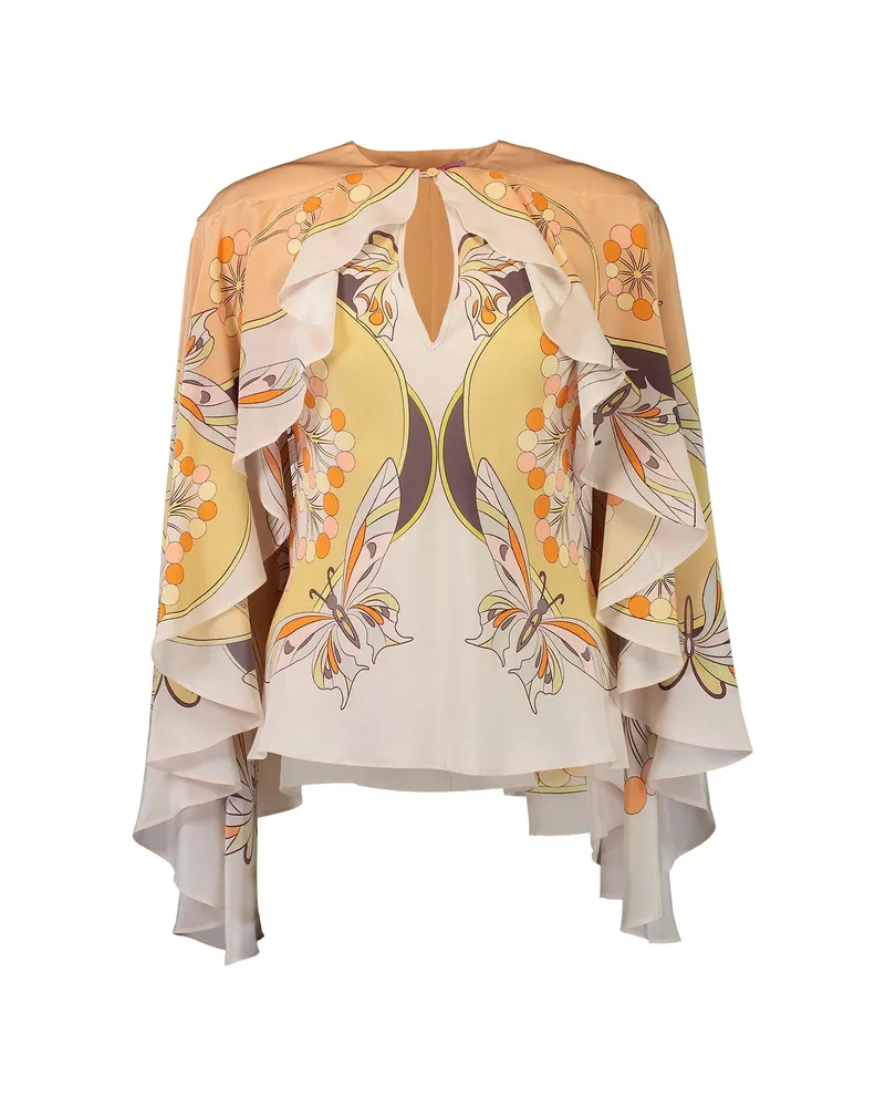 La DoubleJ Magic Ruffled Top Neutrals