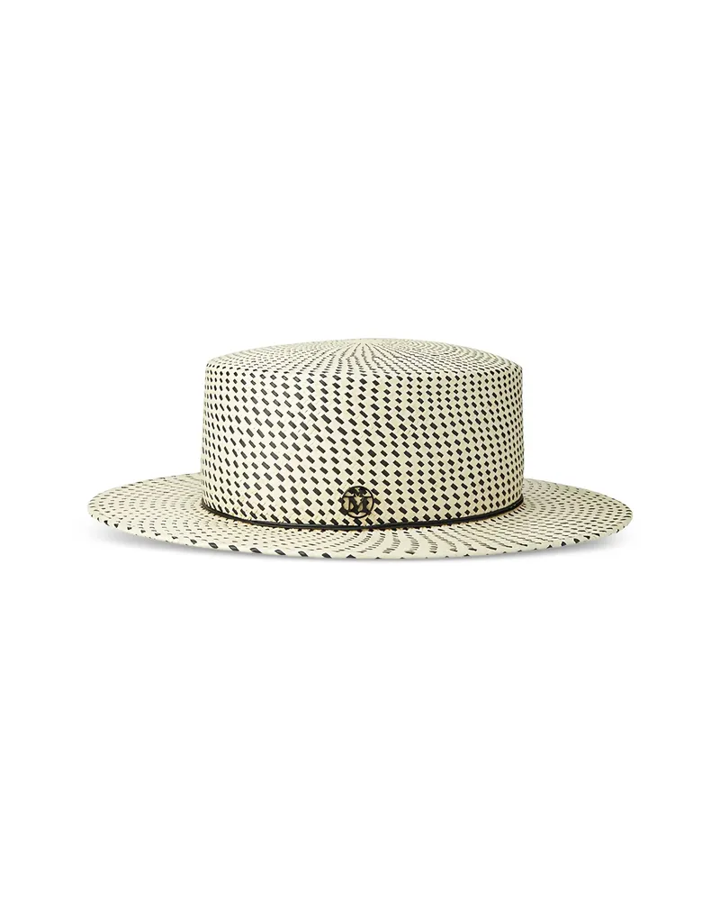 Maison Michel Kiki Patterned Hat Neutrals