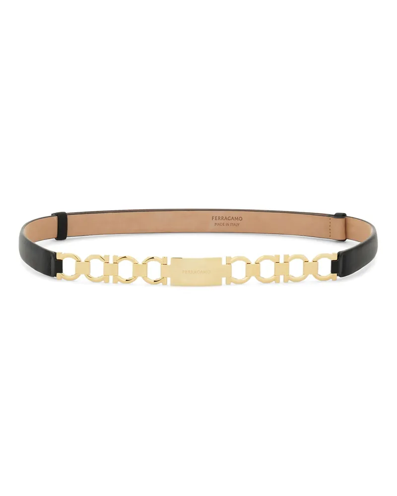 Ferragamo Extendable Gancini Bijoux Belt Black