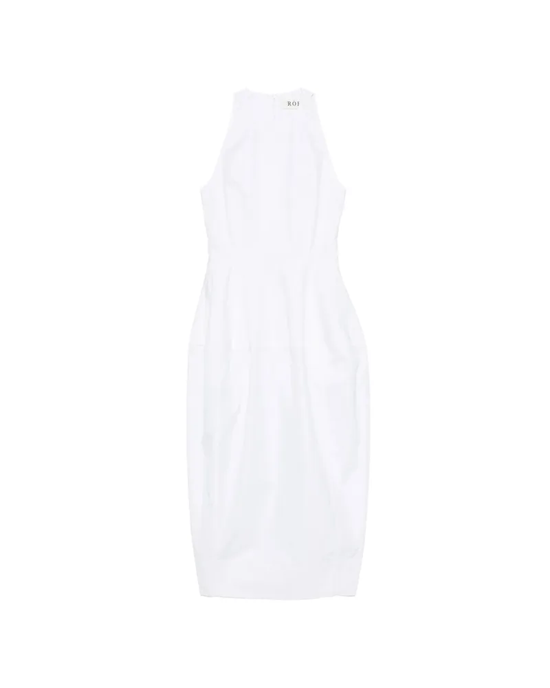 Róhe Crew-neck Midi Dress White
