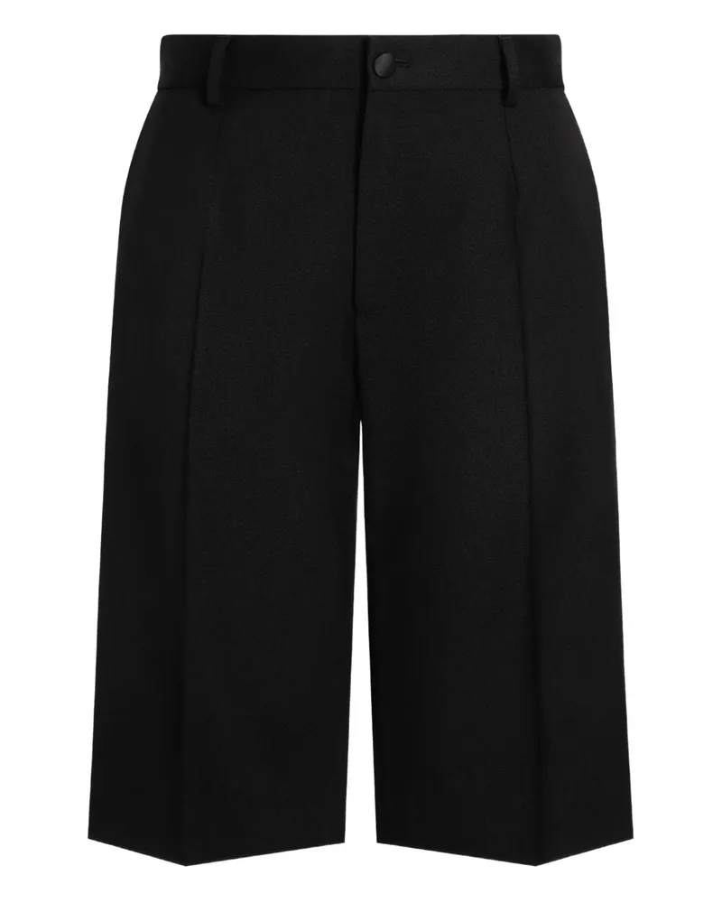 Dolce & Gabbana Pleated Wide-leg Shorts Black