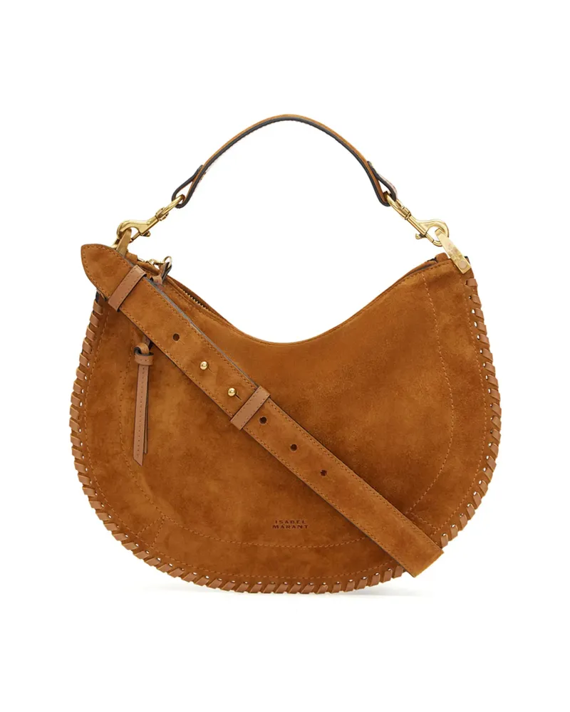 Isabel Marant Oskan Soft Zipped Cross Body Bag Brown