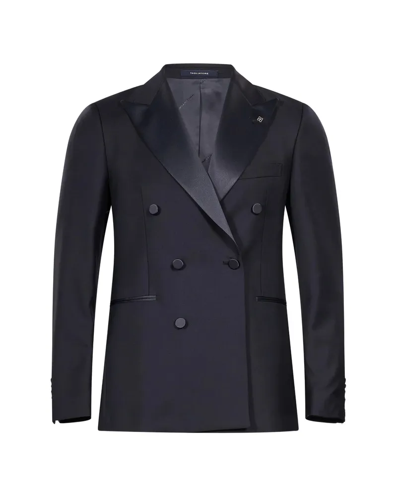 Tagliatore Double-breasted Peak-lapel Suit Blue