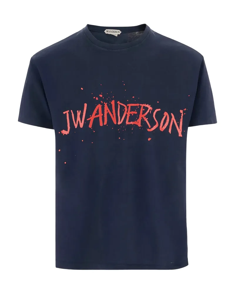 J.W.Anderson Logo-print T-shirt Blue