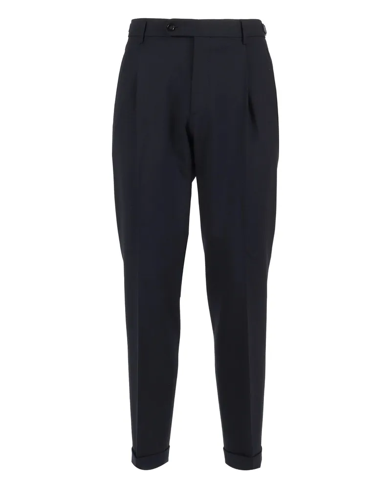 Berwich Pleated-front Trousers Black
