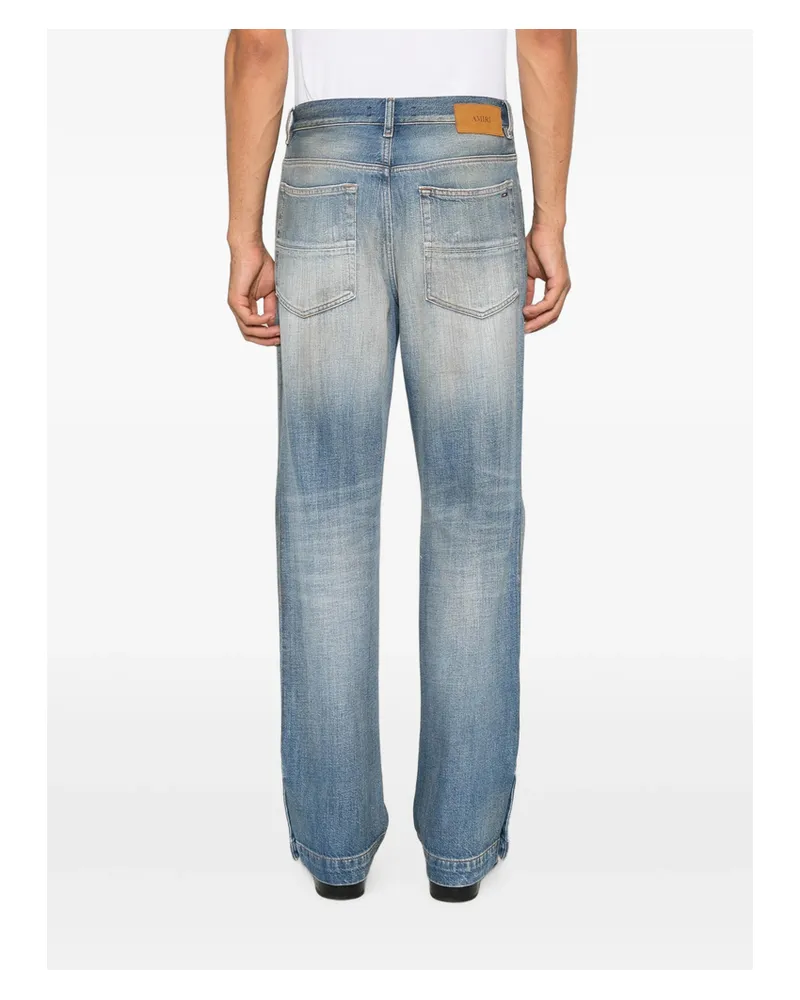 Amiri Distressed Faded Jeans Blue