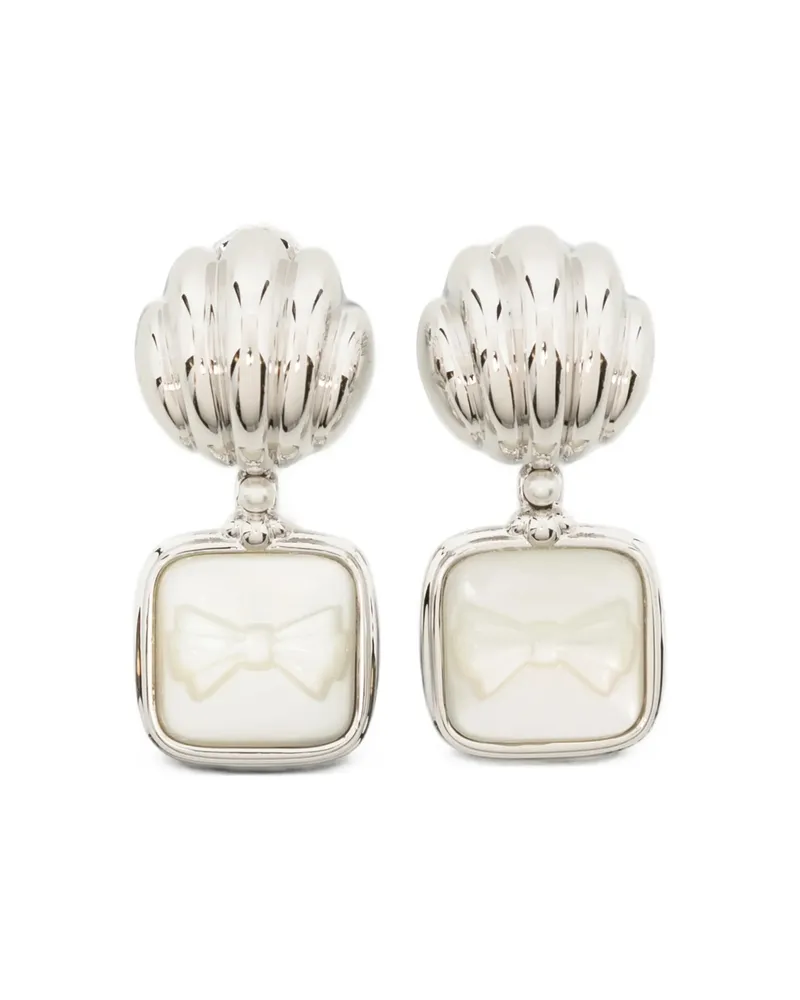 SHUSHU/TONG Bow Detail Earrings Silver