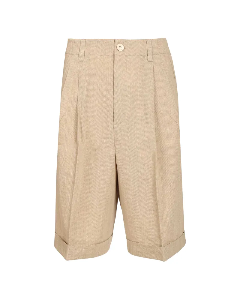 Jacquemus Knee-lenght Shorts Neutrals