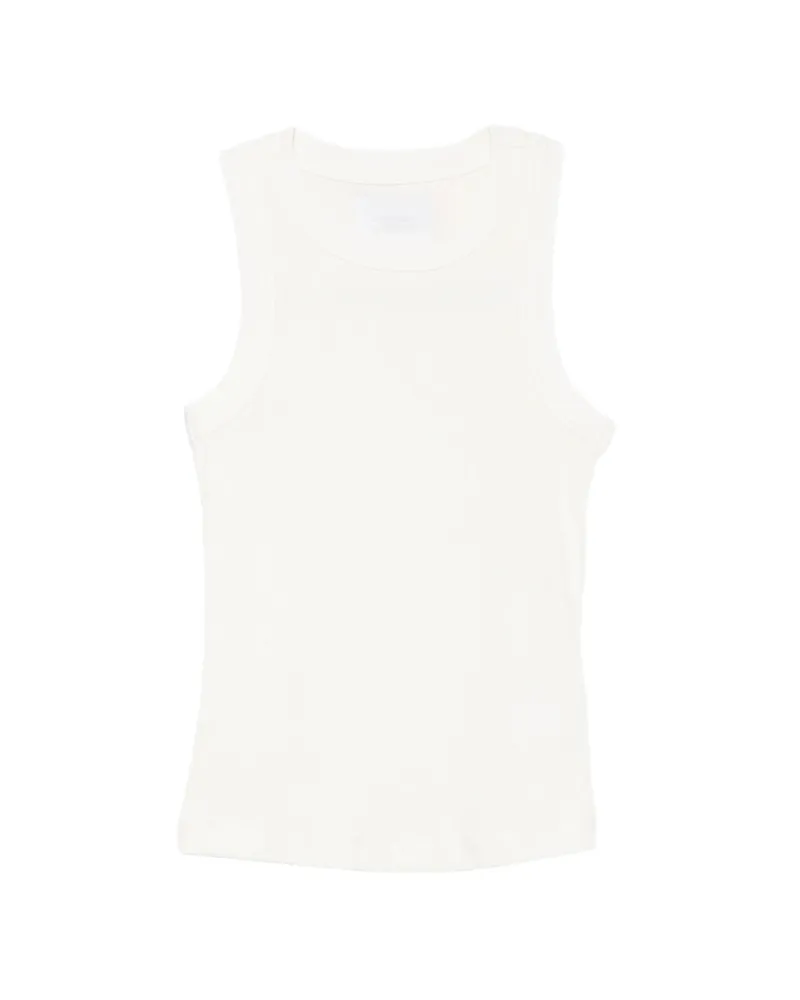Citizens of humanity Isabel Ribbed-knit Tank Top Neutrals