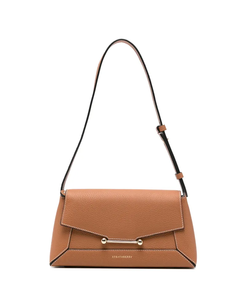 Strathberry Mosaic Shoulder Bag Brown