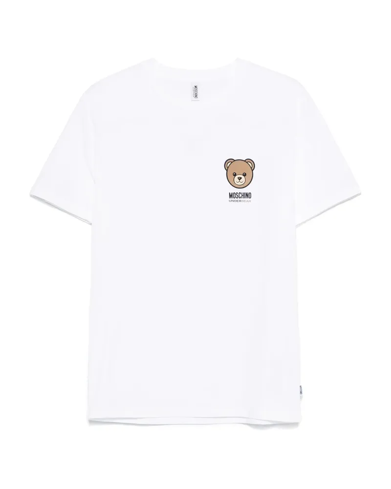 Moschino Bear-logo T-shirt White