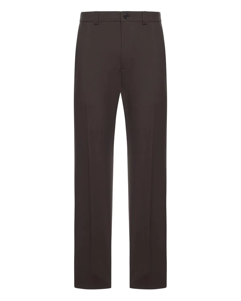 Gucci Buttoned Pants Brown