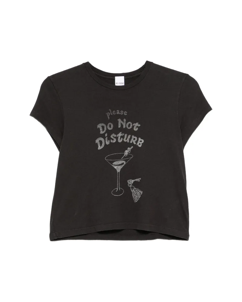 RE/DONE 50's Boxy Graphic-print T-shirt Black