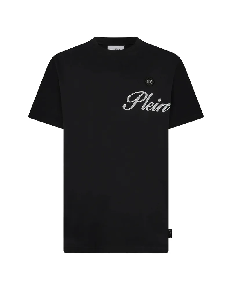 Philipp Plein Round-neck Logo T-shirt Black