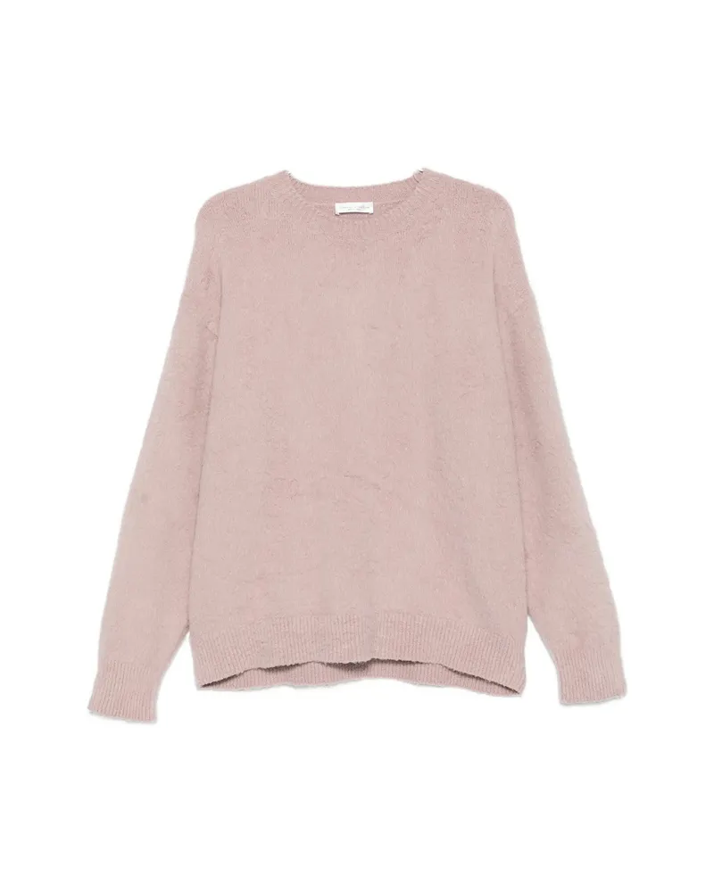 Roberto Collina Brushed Crew-neck Sweater Pink