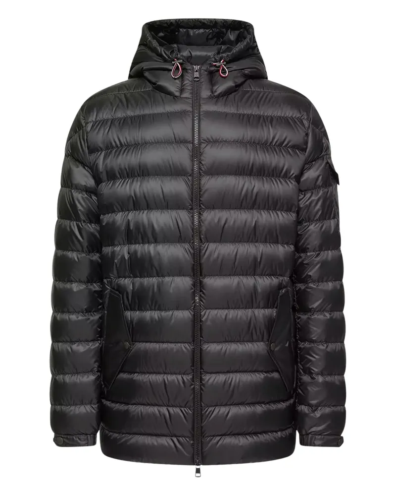 Moncler Zip-up Padded Coat Black
