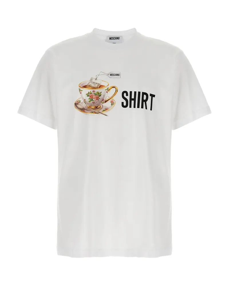 Moschino Teacup-print T-shirt White
