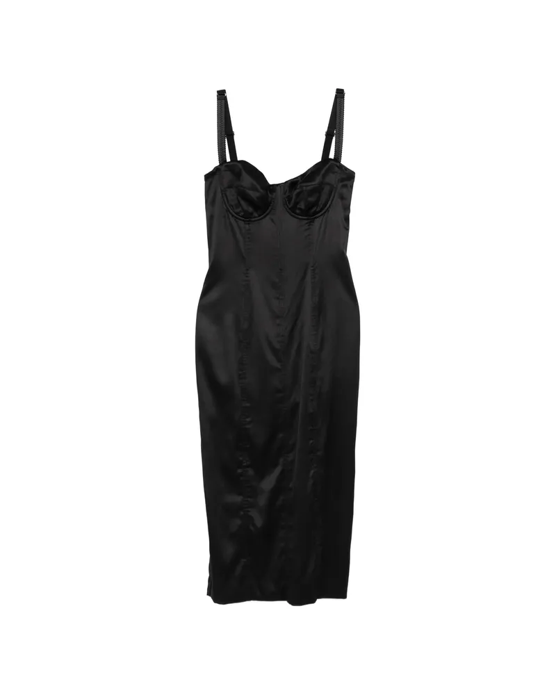 Dolce & Gabbana Black Midi Dress Black