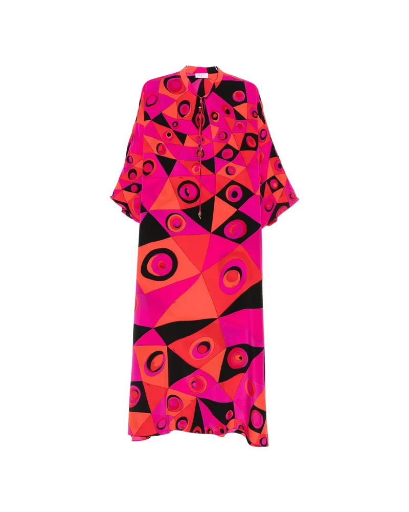 Emilio Pucci Geometric-print Kaftan Pink