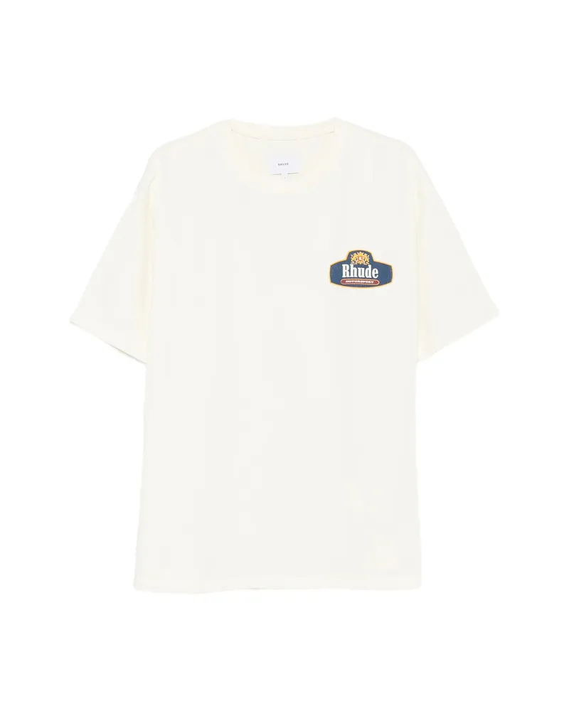 RHUDE Logo-print Short-sleeve T-shirt White