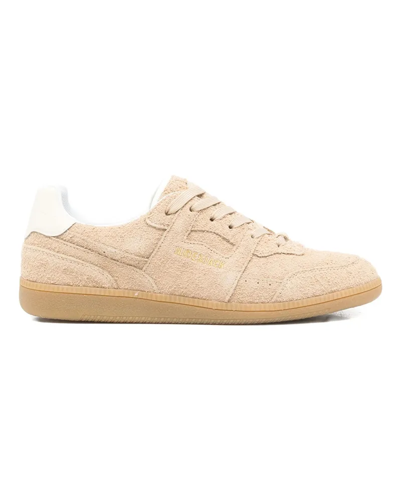 Hide & Jack Panelled Sneakers Brown