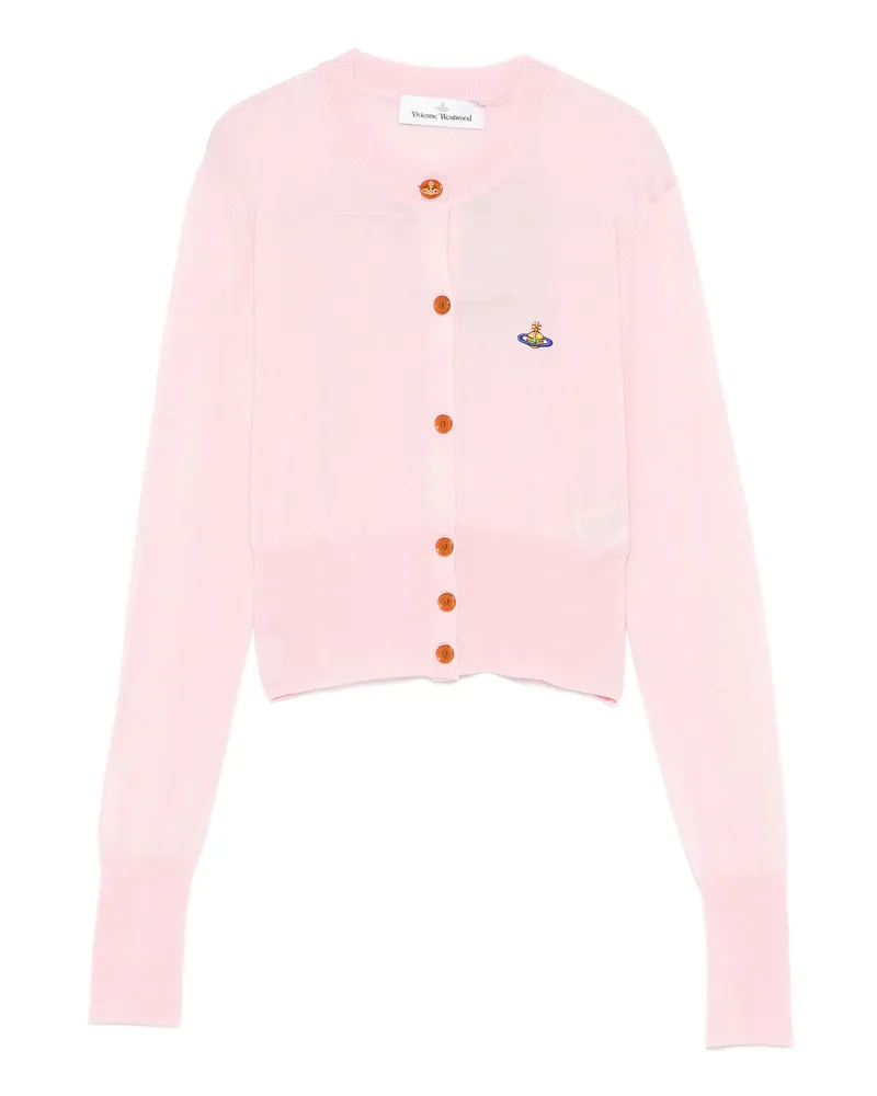 Vivienne Westwood Bea Cropped Cardigan Pink