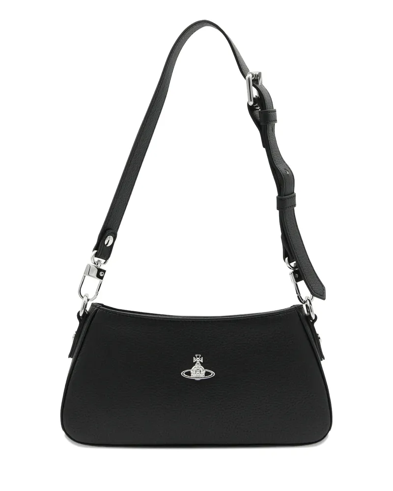 Vivienne Westwood Orb-appliqué Shoulder Bag Black