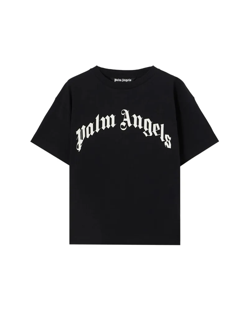 Palm Angels Curved Logo T-shirt Black