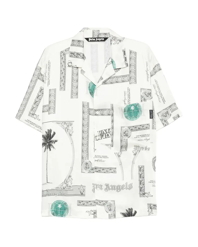Palm Angels Graphic-print Shirt White