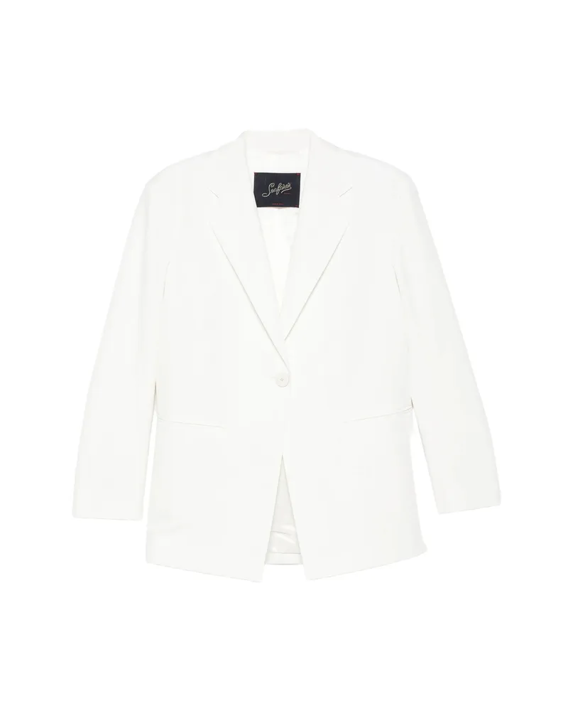 Seafarer Astro Single-breasted Blazer White
