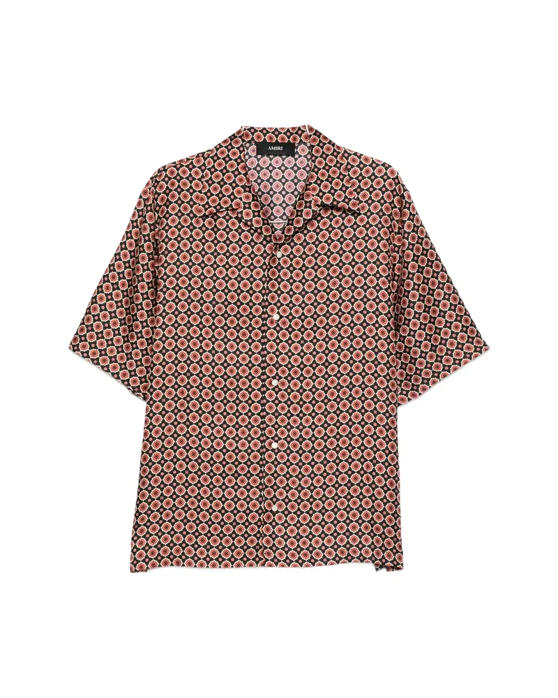 Amiri Patterned Short-sleeve Shirt Black