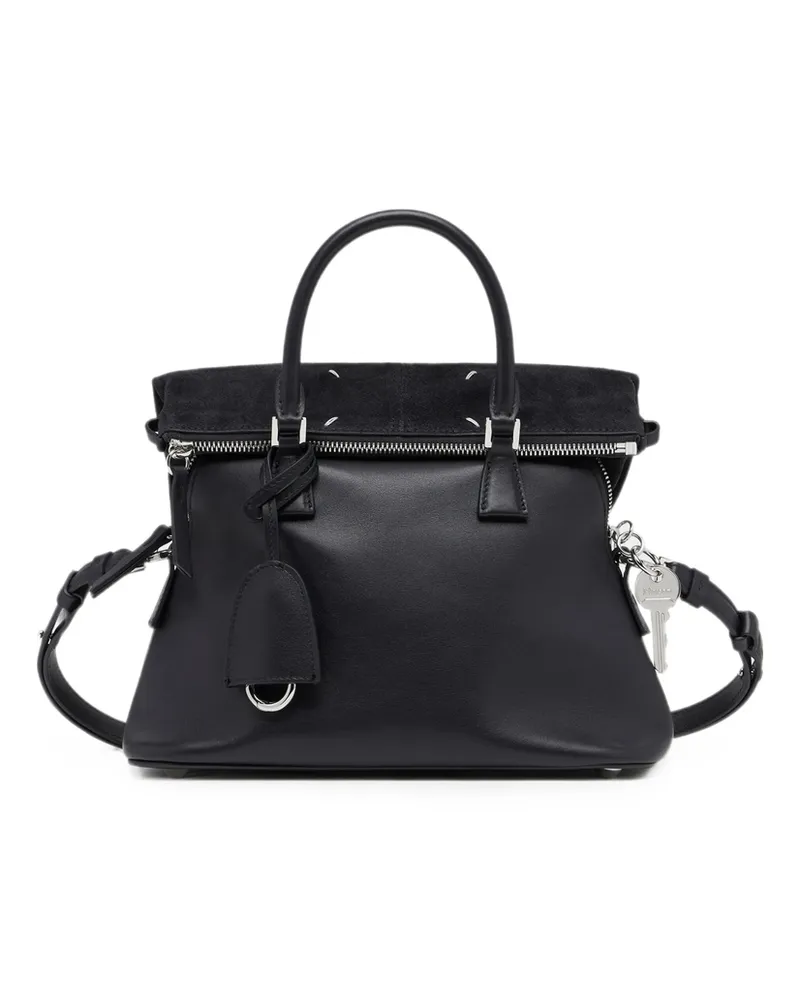 Maison Margiela Mini 5AC Leather Tote Bag Black