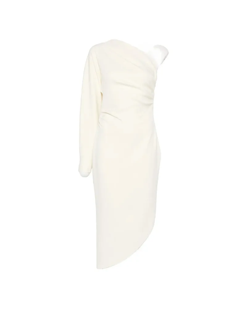 Federica Tosi One-shoulder Draped Asymmetric Dress White