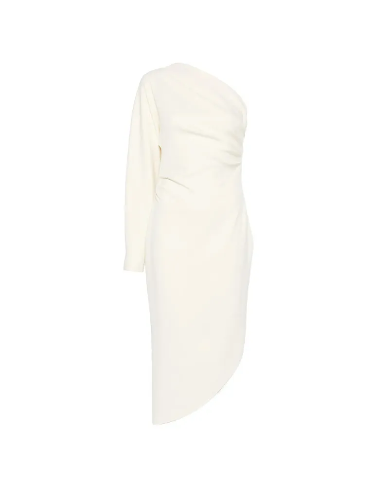 Federica Tosi One-shoulder Draped Asymmetric Dress White