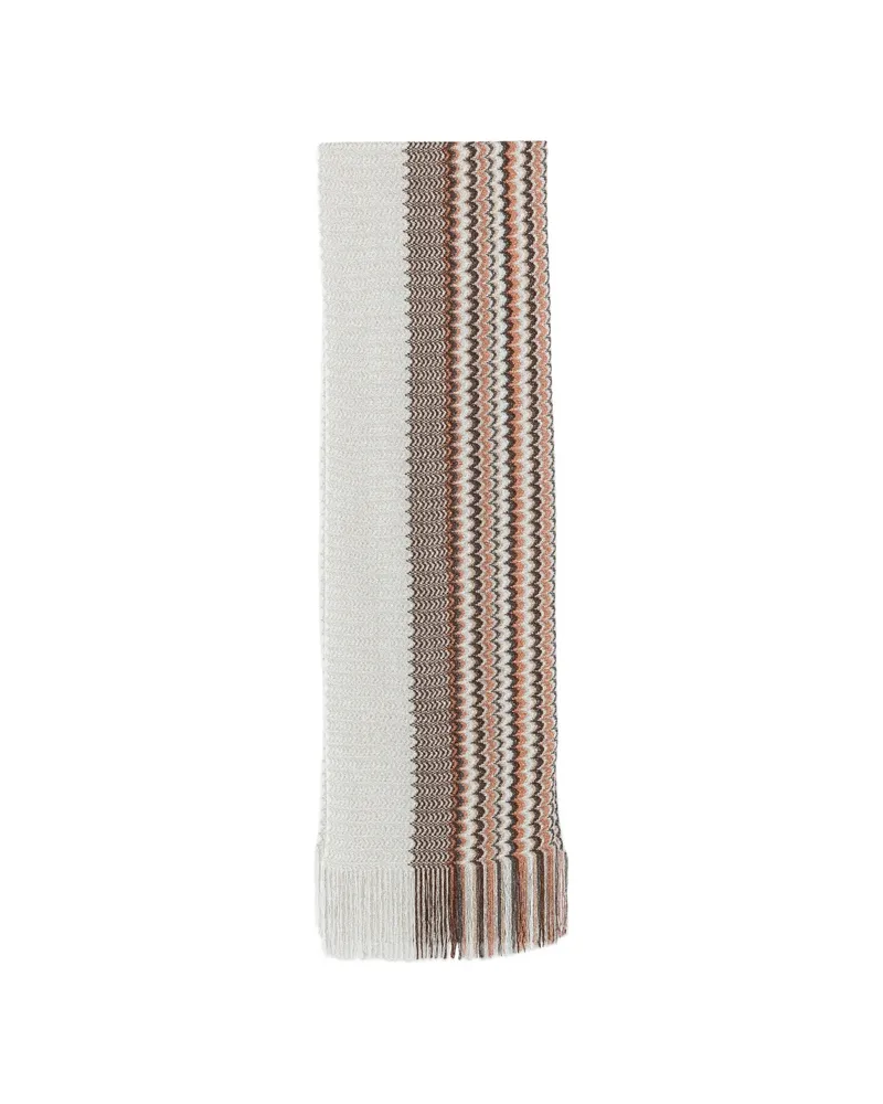 Missoni Fringed-edge Scarf Neutrals