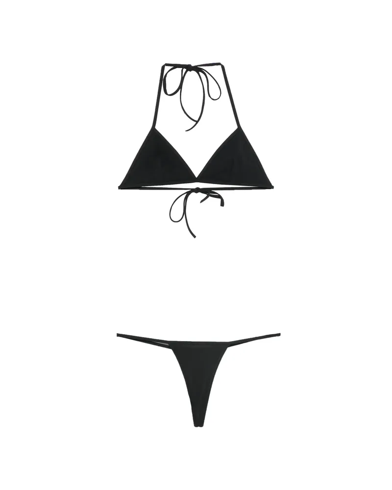 Gucci Interlocking G Halterneck Bikini Black