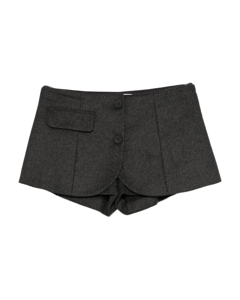 Vivetta Mélange-effect Tailored Shorts Black
