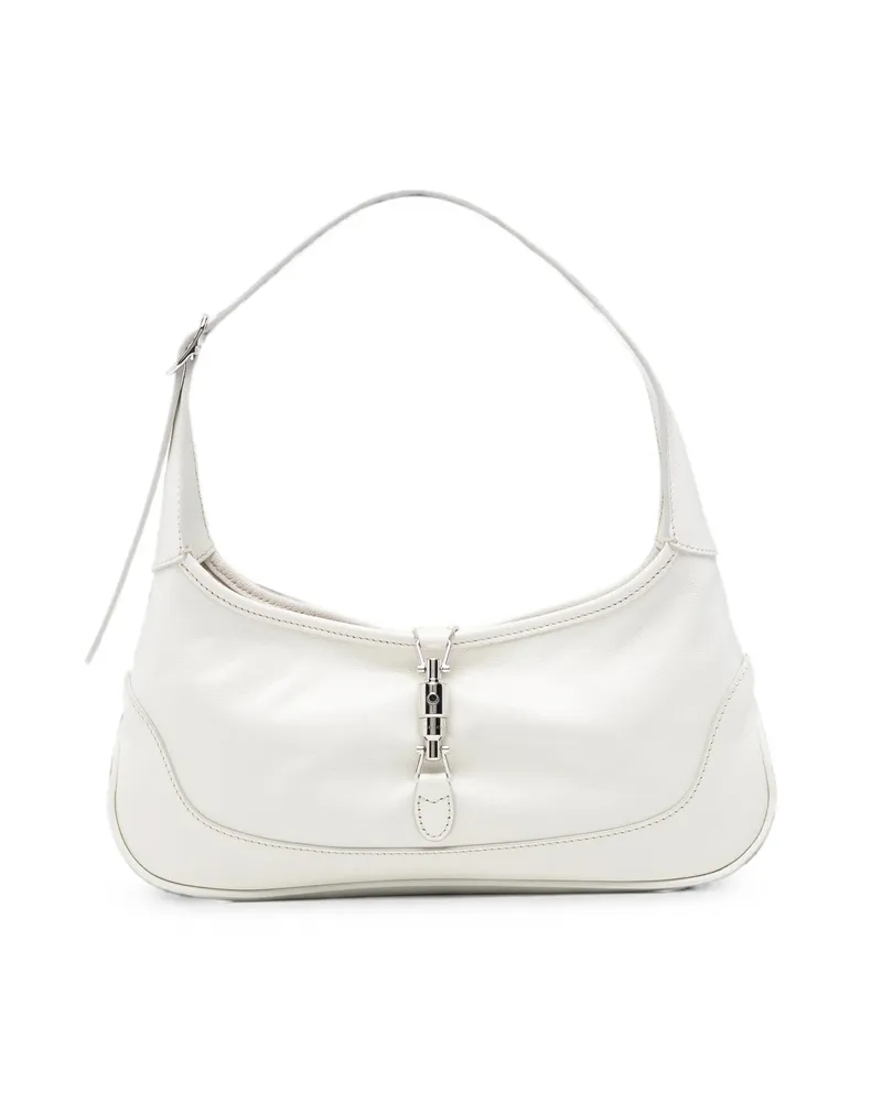 Gucci Medium Jackie 1961 Piston-lock Shoulder Bag White