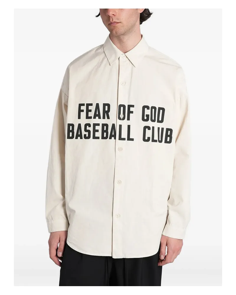 Fear of God Logo-print Shirt Neutrals