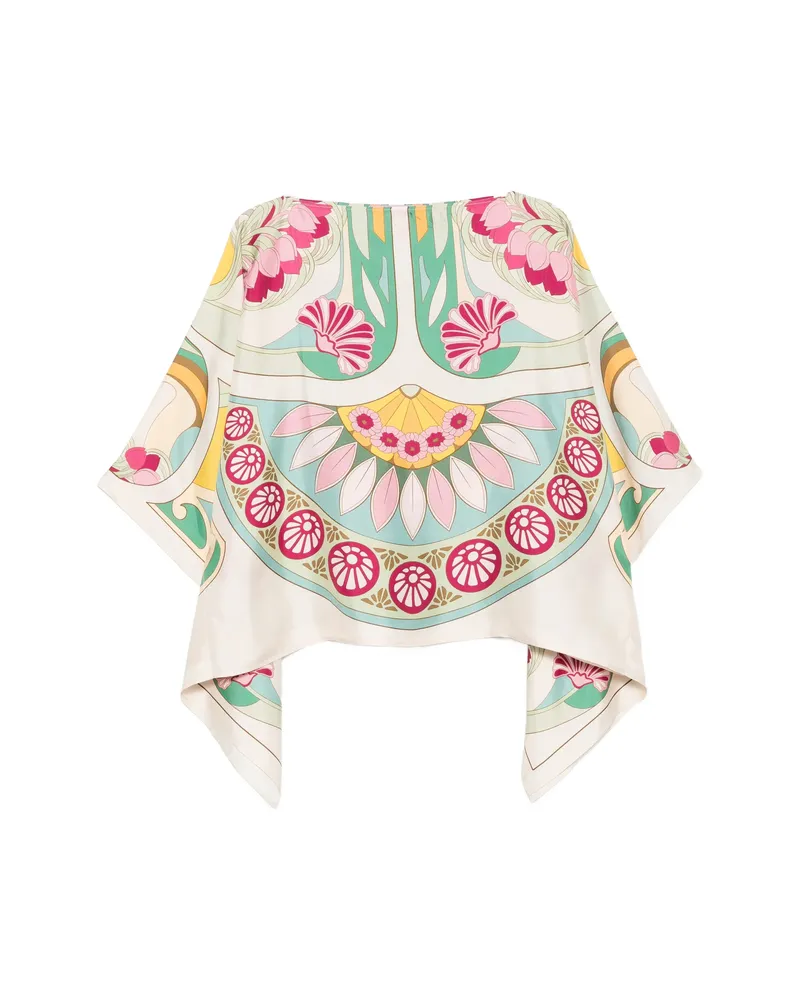 La DoubleJ Floral-print Blouse Neutrals