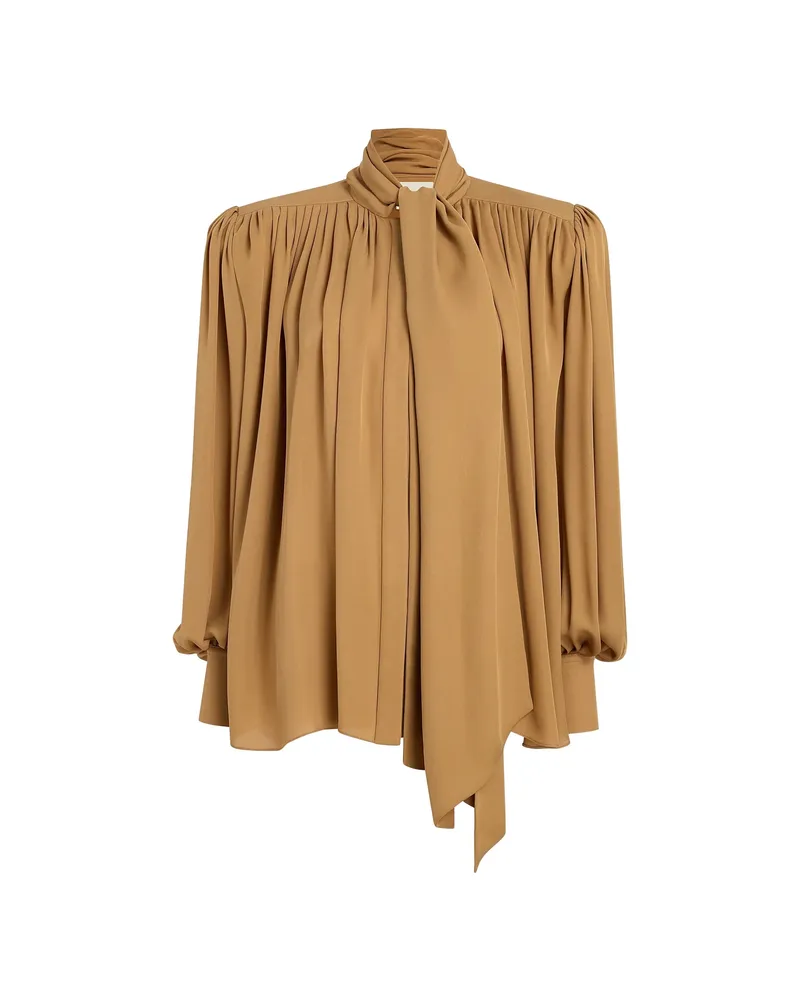 KHAITE Vali Top Brown