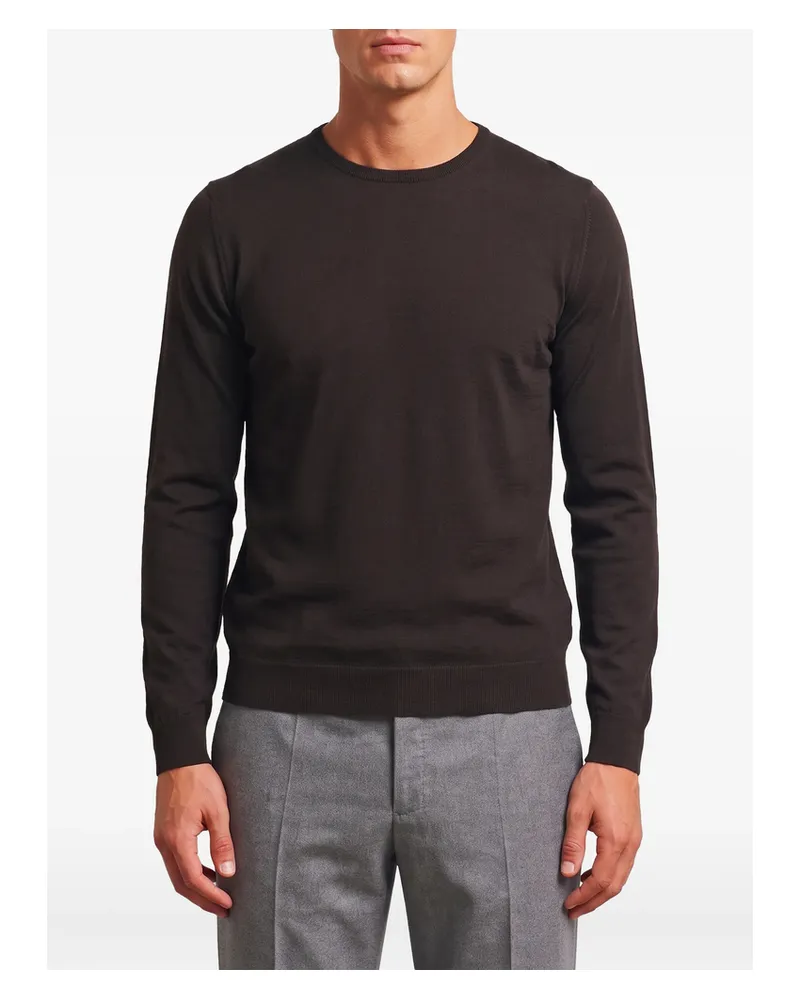 John Smedley Lundy Crew-neck Sweater Brown