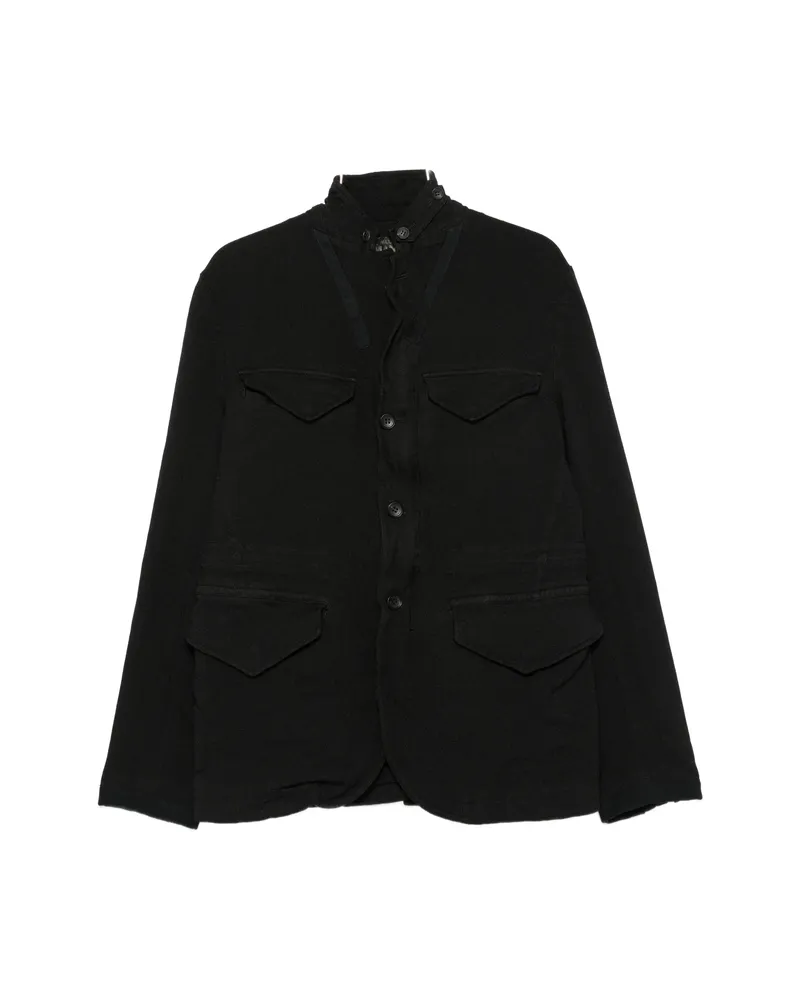 Junya Watanabe Button-up High-neck Jacket Black