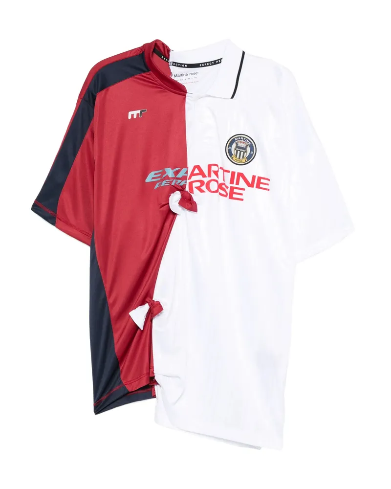 Martine Rose Colour-block Football Jersey White
