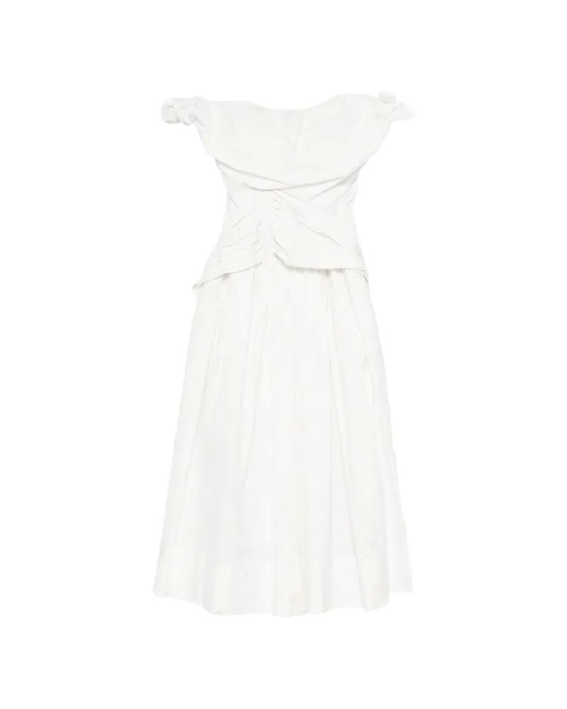 Vivienne Westwood Sunday Corset Floral-print Gown White