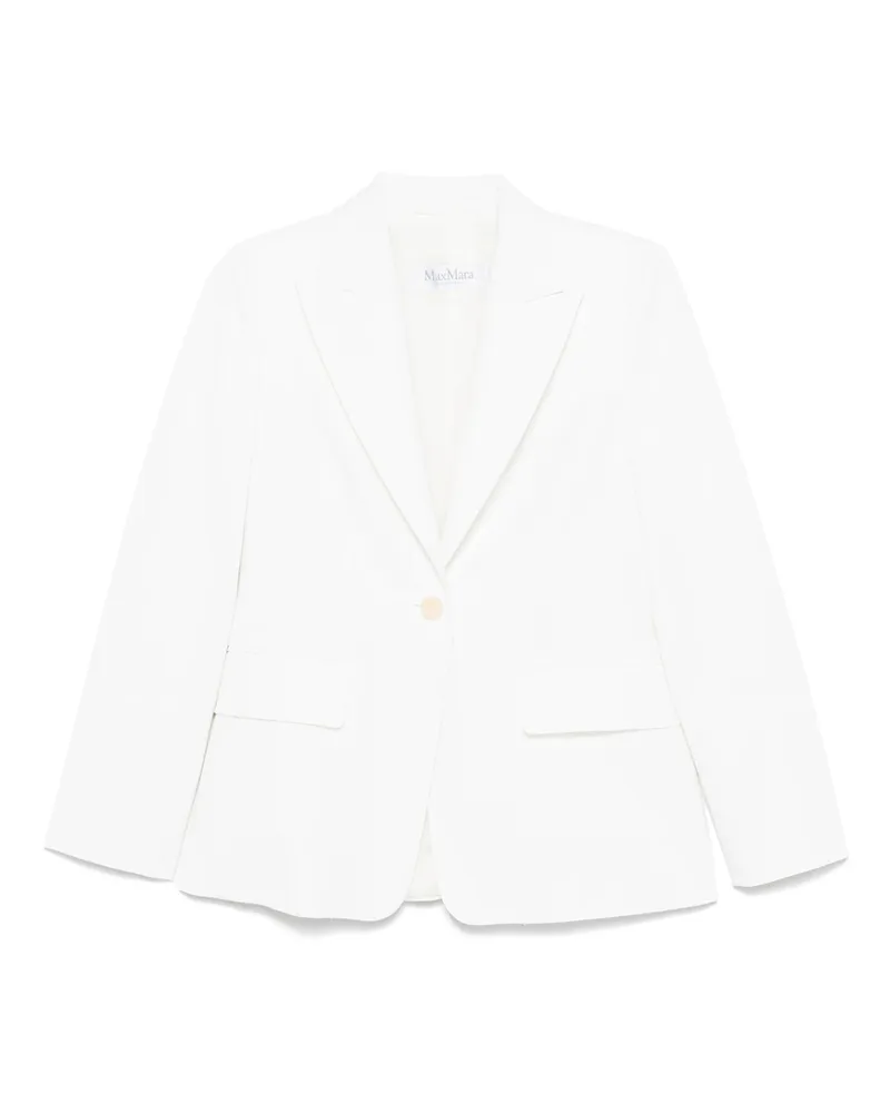 Max Mara Single-breasted Blazer White