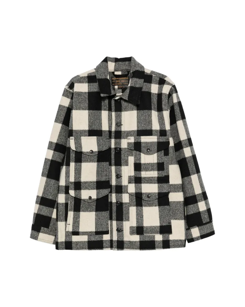 Filson Check-pattern Button-up Jacket White