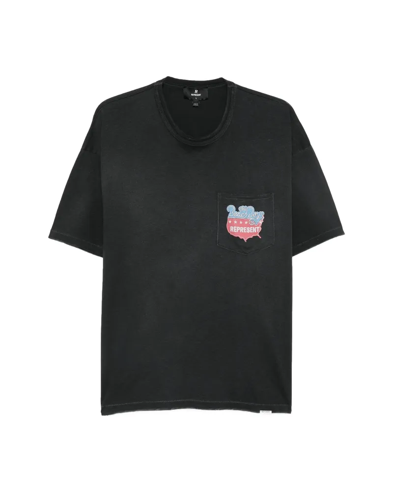 REPRESENT Graphic-print T-shirt Black
