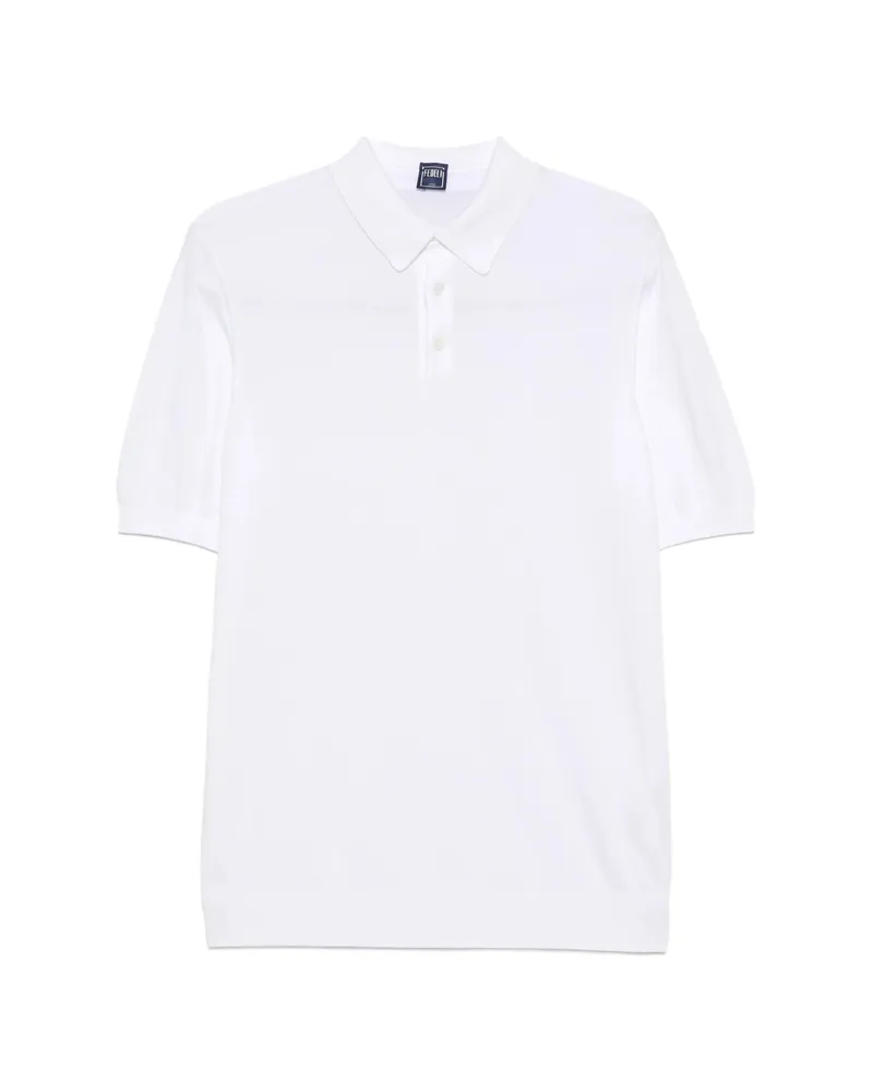 Fedeli Button-fastening Polo Shirt White